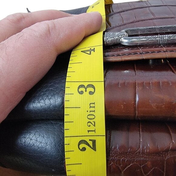 Brighton Cross Body Leather Purse Organizer - Picture 11 of 12